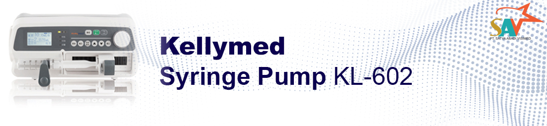 Produk Syringe Pump KL-602 dari Kellymed — Peralatan Pendukung