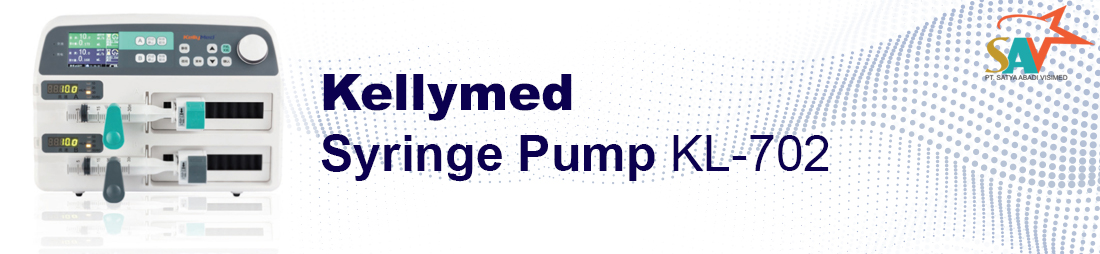 Produk Syringe Pump KL-702 dari Kellymed — Peralatan Pendukung